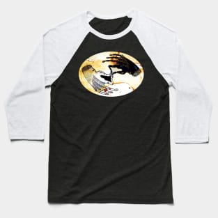 Coffee Hand Yin Yang Baseball T-Shirt